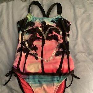 Justice girls bathing suit